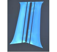 4 Pezzi Blu Specchio Acciaio Inox Lucidato Decoraitons per Actros MP4/MP5 Truck