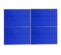 4 Pezzi Blu Supporto per Vetrini da Microscopio 20 Slot, in Plastica | Struttura Multilivello Ventilata, Piano Operativo Integrato, per Preparazione in Laboratorio e Studenti