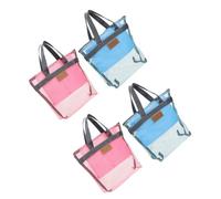 4 Pezzi Borsa da Doccia in Nylon Scomparti Separati e Tasche a Rete | Chiusure Cerniera, Rete a Trama Aperta per Vedere Subito il Contenuto, per Campeggiatori e Viaggiatori