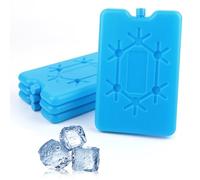 4 Pezzi Borsa Frigo,Ghiaccio per Borsa per Frigo,Sintetico Tavolette di Ghiaccio,Mini Mattonelle Refrigeranti,Elementi refrigeranti,per i viaggi e il campeggio,mantenere freddi cibi e bevande,200ml