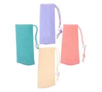 4 Pezzi Borsa in Rete per Sapone da Doccia e Viaggio in PE | Maglia Laccetto Sospeso, Asciugatura Rapida e Pulizia Semplice, per Frammenti di Sapone e Mani