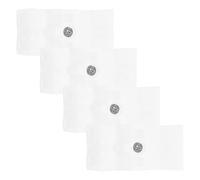 4 Pezzi Bumper in Silicone Bianco per Porta Doccia Scorrevole, Guida | Limite Regolabile, Montaggio senza Attrezzi, Mantiene il Pannello in Corsa, per Box e Manutenzione Bagno