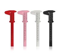 4 Pezzi Calibro Digitale, 150 mm Scorrevole Calibro Professionale Plastica 0,01 mm in Precisione, per la Casa, l'ufficio, Gli Studenti, la Misurazione dei Gioielli