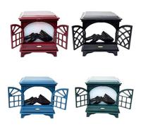 4 pezzi Camino per casa delle bambole Realistico 1 12 Scala Mobili per casa delle bambole Camino in miniatura con luce LED per decorazioni natalizie per la, 1, 6x1, 4x1, 6" Mobili per dell