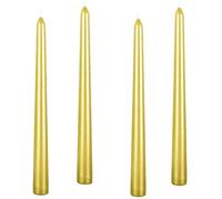 4 pezzi Candele a spirale coniche alte metallizzate coniche - 25 pollici metalliche, antigocciolamento, candela conica candele lunghe a spirale, candela da cena senza profumo 4 pezzi