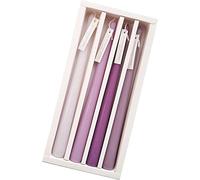 4 Pezzi Candele Coniche Candela Profumata A Palo Lungo Senza Fumo Candele Antigoccia A Combustione Lunga Decorazioni Per La Casa Decorazioni Per La Cucina Decorazioni Di Nozze (Viola)
