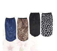 4 pezzi cappello lungo stampa cappello da notte avvolgere la testa berretto da