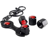 4 Pezzi Cappucci delle Valvole per SUZUKI Swift SX4 Jimny Samurai Vitara Alto Liana, Tappi Valvole Pneumatici Auto, Tappini Gomme Auto, Coperchio della Valvola del Pneumatico