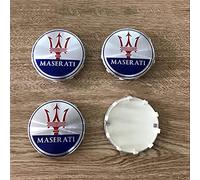 4 Pezzi Cappucci per Cerchioni per Auto per Maserati Granturismo Levante Ghibli Gran GC Cabrio GT Quattroporte 60mm Coprimozzo Centrale Tappi Centrali del Mozzo Antipolvere,A