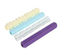 4 pezzi Cappuccio Sensoriale in Silicone per Penne e Matite, 9,7x1,5x1,5cm | Impugnatura Ergonomica, Superficie Testurizzata, per Esercizi di Motricità Fine a Casa e Scuola