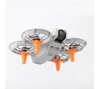 4 pezzi carrello di atterraggio per drone DJI NEO accessori aumento altezza staffa miglioramento altezza cavalletto sgancio rapido estensione gamba kit di protezione (arancione)