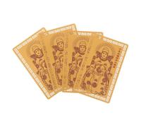 4 Pezzi Carta Amuleto in Metallo 2027, Ornamento Feng Shui per Portafoglio | Lega Liscia e Resistente AI Graffi, Formato 8, 60x5, 40x0, 10cm, per Riti di Capodanno