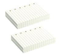 4 Pezzi Carta per Quaderno ad Anelli A7 Lineata, Bianca | Scorrimento Dell'inchiostro Uniforme, Resistenza All'effetto Trasparenza, Formato Compatto, per Aula e Ufficio