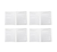 4 Pezzi Cartella Documenti A6 in Plastica PP Pagine Trasparenti | Pagine Multiple, Tasche Interne, Protezione per Fogli e Foto, per Archivio Ufficio e Scrapbooking