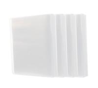4 Pezzi Cartellina Portadocumenti A6 in Plastica Trasparente | Pagine Lisce e Visibili, Tasche Multiple per Lettere e Foto, Uso Ufficio e Scrapbooking