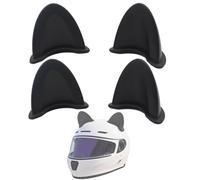 4 pezzi casco da moto decorazione orecchie di gatto nere orecchie di gatto autoadesive carino accessorio casco decorazione orecchie di gatto adesivo adatto per luci del casco
