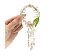 4 pezzi catena da donna nappa farfalla artiglio for capelli copricapo di grandi dimensioni clip for coda cavallo tinta unita scava fuori(Color1)
