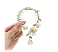 4 pezzi catena da donna nappa farfalla artiglio for capelli copricapo di grandi dimensioni clip for coda di cavallo tinta unita scava fuori(Color4)