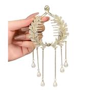 4 pezzi catena da donna nappa farfalla artiglio for capelli copricapo di grandi dimensioni clip for coda cavallo tinta unita scava fuori(A)