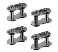 4 Pezzi Catena Principale, Lega di Acciaio Robusti Maglia Principale Catena d'Argento Master Link per Motociclo Mini Bici 50cc 70cc 90cc 110cc 125cc ATV Quad 4 Wheeler Pocket Bike, # 428