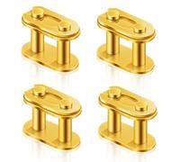 4 Pezzi Catena Principale, Lega di acciaio Robusti Maglia Principale Catena d'Oro Master Link per Motociclo Mini Bici 50cc 70cc 90cc 110cc 125cc ATV Quad 4 Wheeler Pocket Bike, T8F