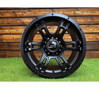 4 Pezzi Cerchi 16" R16 6x139.7 Off-Road Style Nero Semilucido 8ET0 CB 110.5