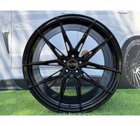 4 Pezzi Cerchi 18" 5x100 Haxer HX036 Black Gloss 8J ET35 10 Razze