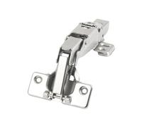 4 pezzi Cerniera for armadio con smorzamento silenzioso Tampone idraulico 165 gradi/180 gradi Cucina Armadio Guardaroba Porta 3D regolabile Per Ante Di Armadi, Guardaroba(Large curved 165)