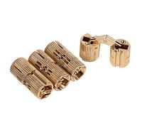 4 pezzi Cerniera nascosta, Cerniera a scomparsa in ottone Cerniere a barilotto in rame nascoste per contenitore gioielli per scatola di gioielli[12mm]Astucci portachiavi