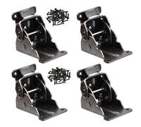 4 Pezzi Cerniera Pieghevole Autobloccante a 90 Gradi Supporto Pieghevole per