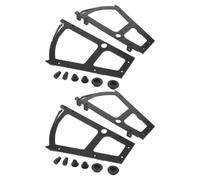 4 Pezzi Cerniera Ribaltabile per Scarpiera in Plastica Nera | Accesso Rapido alle Scarpe, Struttura Sottile, Ottimizza Spazio, Adatta a Vari Spessori di Pannello