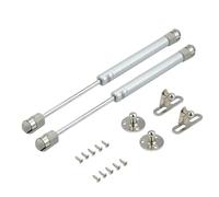 4 pezzi cerniere idrauliche da cucina porta dell'armadio ascensore pneumatico verticale meccanismo tavolo for mobili pistoni a gas Per Mobili(Silver-200N)