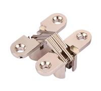 4 Pezzi Cerniere Nascoste 12x42MM Invisibile A Scomparsa Barile Croce Cerniera Della Porta Cuscinetto Scatola di Legno for Finestra Pieghevole Mobili FAI DA TE(Silver Color)