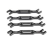 4 pezzi chiave 3/3,2/3,5/3,7/4/5/5,5/6 mm tenditore dado giunto sferico strumento universale for RC auto drone barca(Svart)