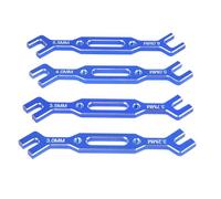 4 pezzi chiave 3/3,2/3,5/3,7/4/5/5,5/6 mm tenditore dado giunto sferico strumento universale for RC auto drone barca(Blue)