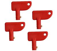 4 Pezzi Chiave Interruttore Batteria Auto, Chiave Stacca Batteria, Chiavi Ricambio per Isolatore, Chiavi di Isolamento Della Batteria per Auto Barca Modificato Yacht Camion