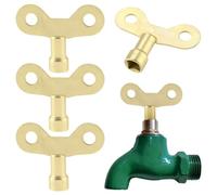 4 Pezzi Chiave Per Rubinetto Chiave Per Valvola Radiatore Chiave del Rubinetto Faucet Key, Tasti del Rubinetto dell'Acqua Chiavi della Valvola del Radiatore Water Tap Keys