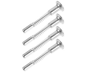 4 Pezzi Chiavistello per Culla a Molla in Ferro Argento | Ricambio per Chiusura Rotta, per Manutenzione Lettino e Finestra, Resistente All’usura, per Armadio