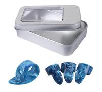 4 pezzi chitarra con dito chitarra piatta pollice e selezioni dito per banjo o ukulele chitarra acustica