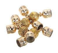 4 Pezzi Chiusura Calamita per Collane Fai da Te 12mm in Metallo Oro | Scarf Ring, per Pendenti e Collane, Finitura Placcata Oro, Trattamento Anti Ossidazione, 28g