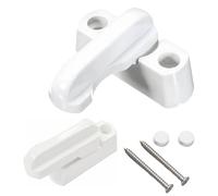 4 Pezzi Chiusura di Sicurezza per Finestra e Porta, Serrature di Sicurezza per Finestra e Porta, Window Sash Jammers Adatto per PVC e Legno/Composito per Bambini Home Office(bianco)