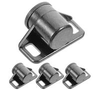 4 Pezzi Chiusura Magnetica Nera in Lega di Zinco Vintage | Montaggio Semplice, Sicurezza Aggiuntiva, per Mobili Cucina e Ripostiglio, Stile Antico per Falegnami