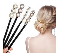 4 pezzi Ciambella Chignon Accessori Acconciature Creatore di ciambella di capelli per capelli sottili Chignon Ciambella Donne Capelli,per Acconciature Chignon Set per Capelli per Bambine e Donne