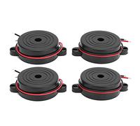 4 pezzi cicalino di allarme segnale ad alta decibel suono continuo elettronico 95 dB DC3 24 V materiale ABS piezoelettrico per progetti fai te sistemi di sicurezza