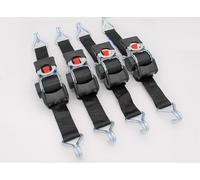 4 pezzi cinghia di ancoraggio automatica con gancio a punta, 3,0 m x 50 mm, 7501500 daN, cinghie sollevamento carichi fissaggio