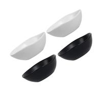 4 Pezzi Ciotola da Condimento in Ceramica, Impilabile | Design Semplice e Pulito, Uso Domestico e Ristorazione, per Ketchup e Dessert, Adatta a Sushi