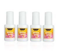 4 Pezzi Colla per Tatuaggi Glitterata, Colla per Il Corpo e Colla per la Tatuaggi, Colla Adesiva per il Corpo, Colla per la Pelle per Tatuaggi, Body Glues, 8 ml Face Glue for Glitter Tattoo