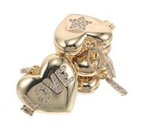 4 Pezzi Collana Pendente Diffusore Aromi in Rame Zirconi Oro | Tecnologia di Diffusione Unica, Ricarica Semplice, Formato Compatto Portatile, per Ufficio e Allenamenti