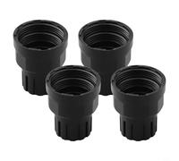 4 pezzi Collettore di riscaldamento a pavimento in plastica con filettatura M30 x 1,5 per controllo del distributore d'acqua del radiatore, nero o (nero)