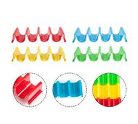 4 pezzi colorati per rotoli di pollo in plastica taco taco stand rifornimenti